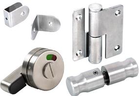 Stainless Steel Toilet Cubicle Fittings for Wood Panel